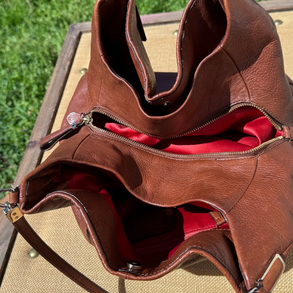Coach Madison Brown Leather Hobo Bag Style 24621 Slouchy Large - Picture 13 of 16